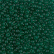 Miyuki seed beads 8/0 - Matte transparent emerald 8-147F